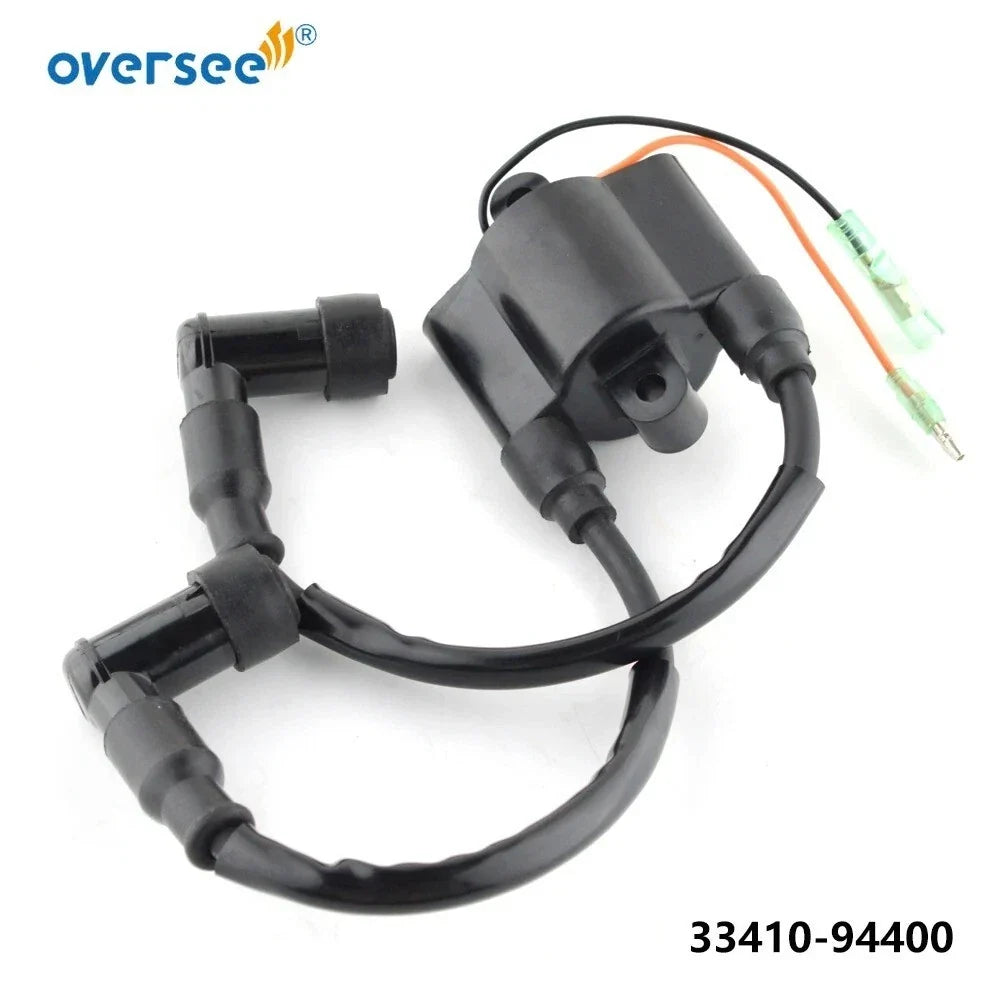 Ignition Coil for Suzuki 2/4T 9.9 15 40HP Outboard (33410-94400, 33410-92L10, 33410-92L11)