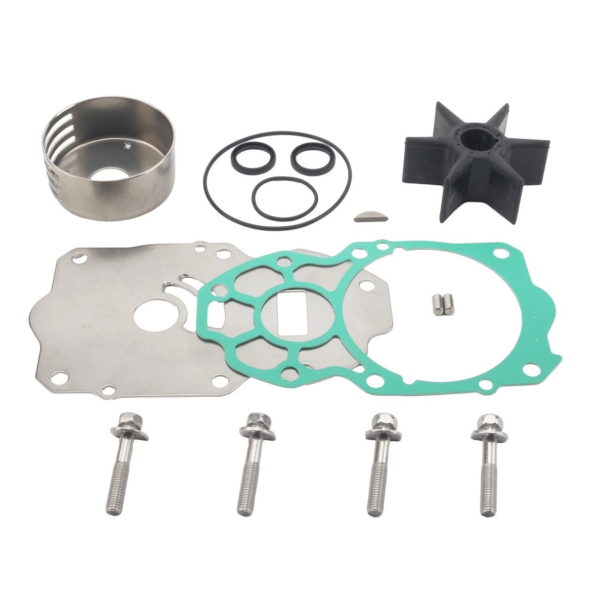 Water Pump Rebuild Kit for YAMAHA 6CE-W0078-01-0 0 F225 F250 F300 4.2L Outboard