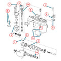 Lower Gearcase Seal Kit for Johnson Evinrude 35-75hp (396355)
