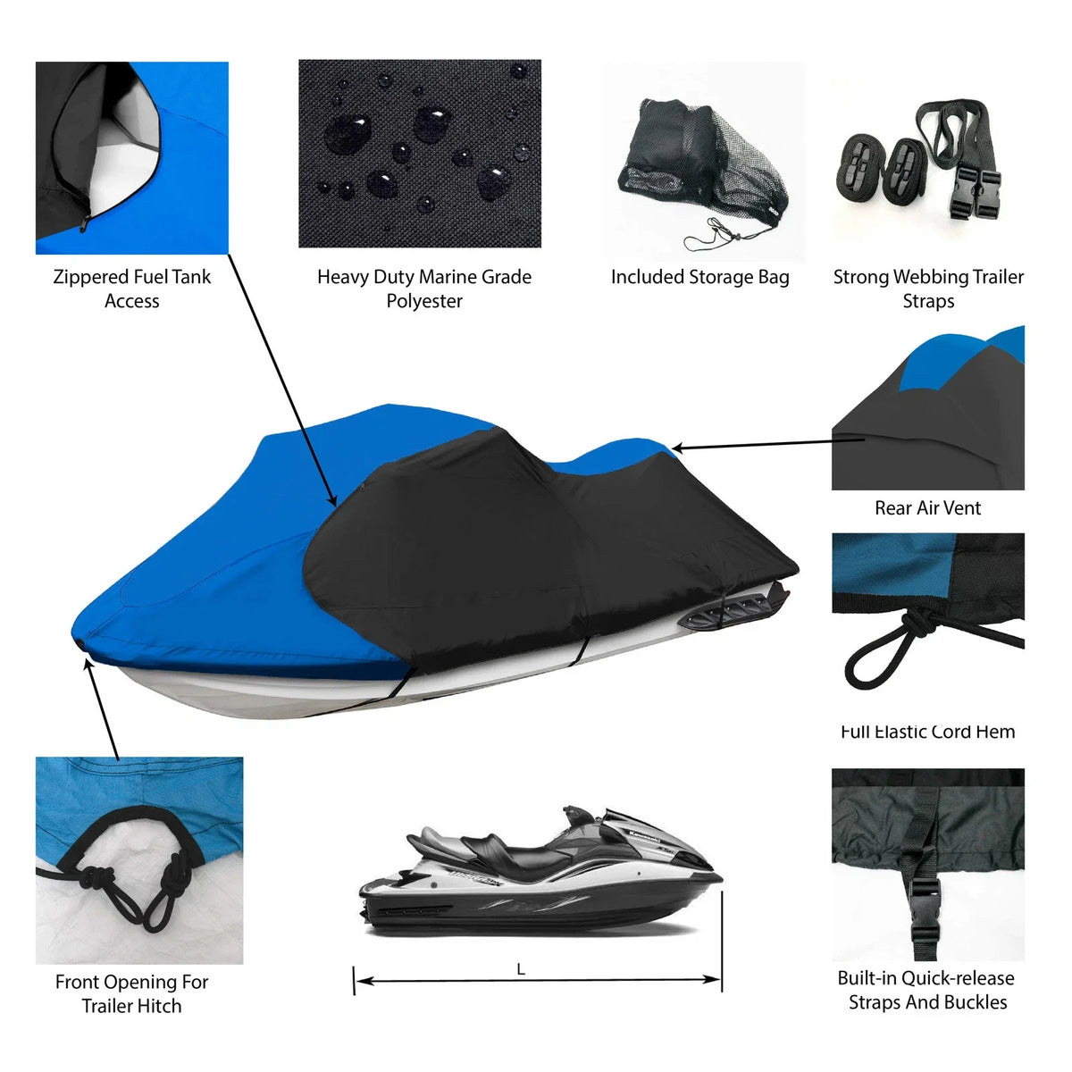 Storage Cover for Polaris Jet Ski Genesis (1999–2003)