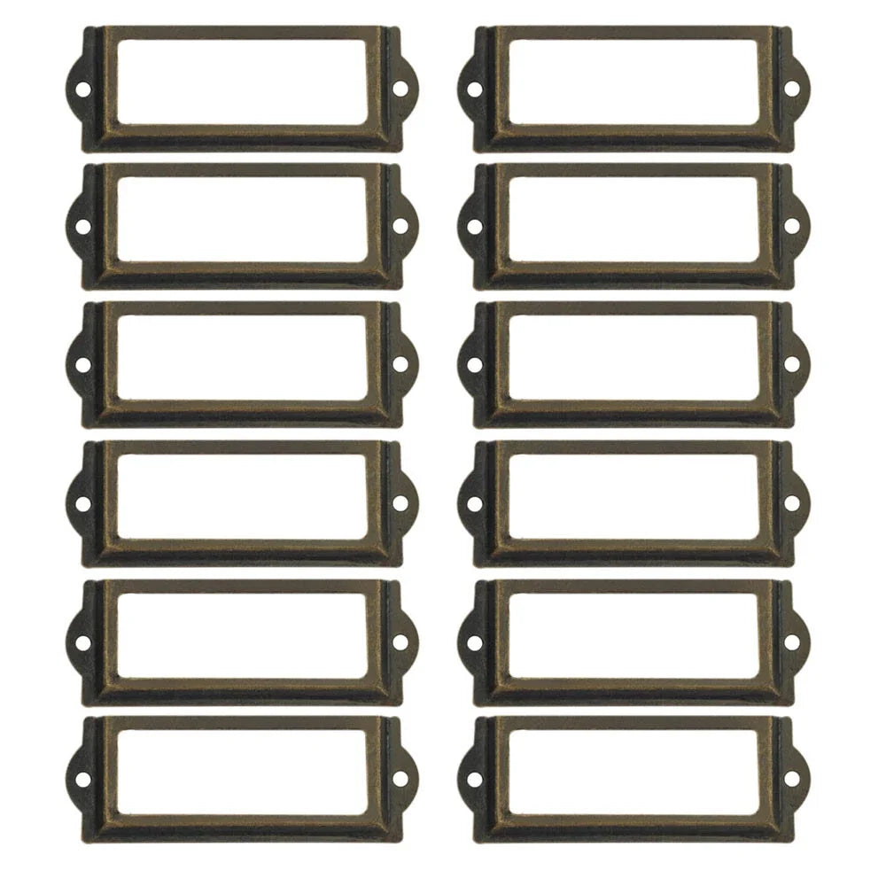 Drawer Cabinet Label Pull Handle 60x24mm (12/48pcs)