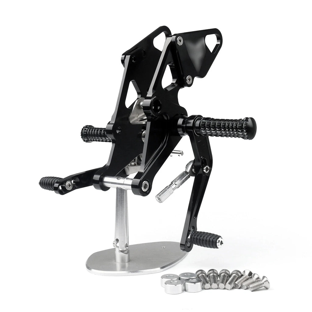 Black Rear Footpegs for Yamaha MT07 FZ07 (2014–2020) T9