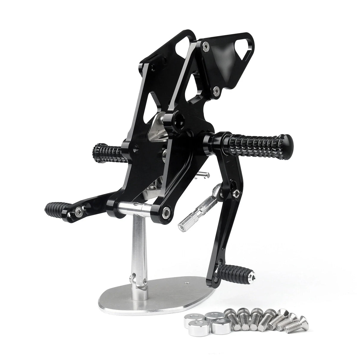 Black Rear Footpegs for Yamaha MT07 FZ07 (2014–2020) T9