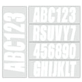 White Decal 4 Sets of A-Z & 0-9 for Boat Letters & Numbers Registration Stickers