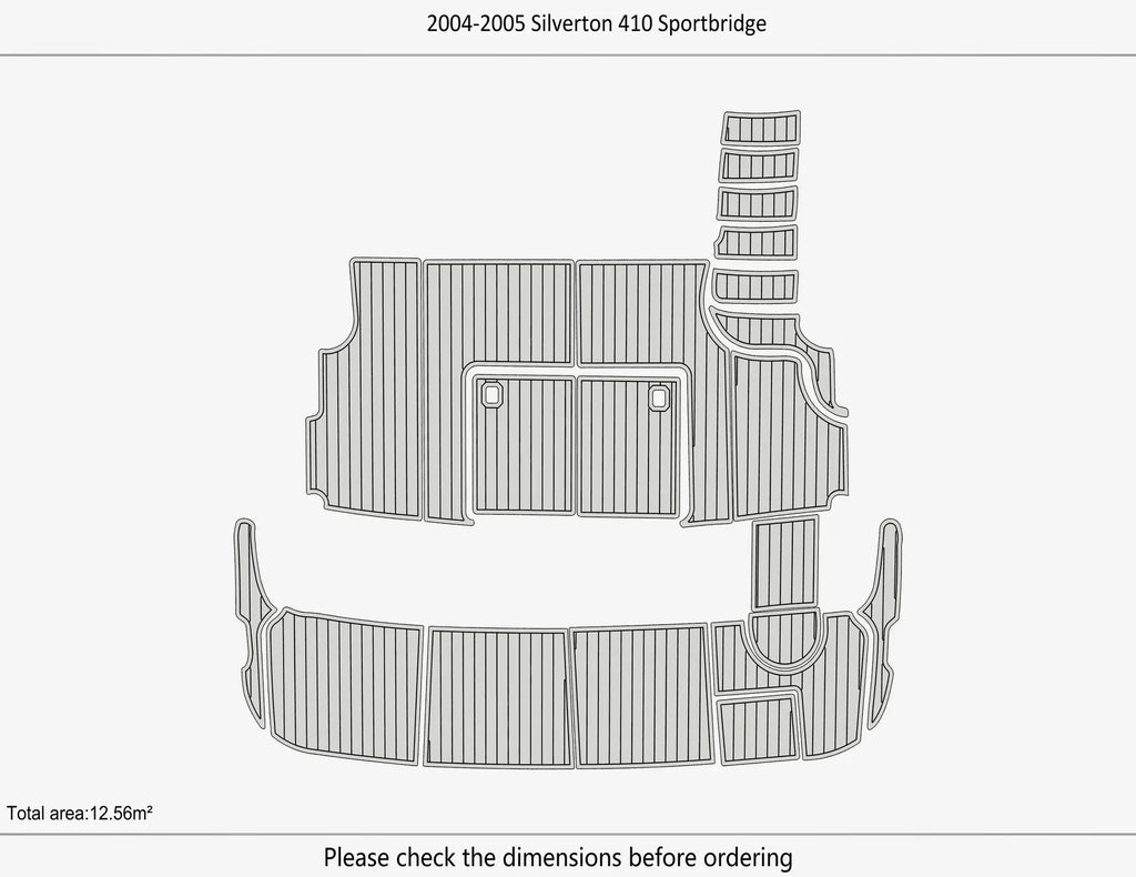 EVA Foam Pad Flooring Mat for Silverton 410 Sportbridge (2004)