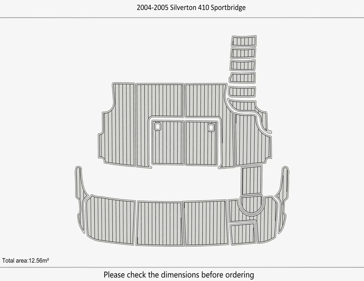 EVA Foam Pad Flooring Mat for Silverton 410 Sportbridge (2004)