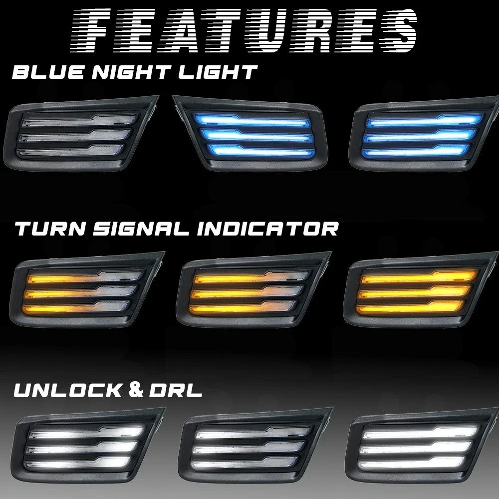 LED Headlight Lower Daytime Running Lights for Toyota RAV4 (2019–2023)