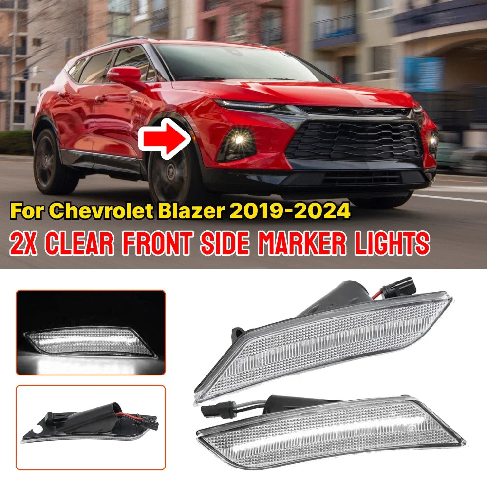 Clear LED Side Marker Light for Cadillac ATS (2013–2014) XT5 (2017–up)