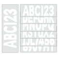 Boat Numbers and Letters Decal Sticker Four Sets of A-Z Four Sets of 0-9 White