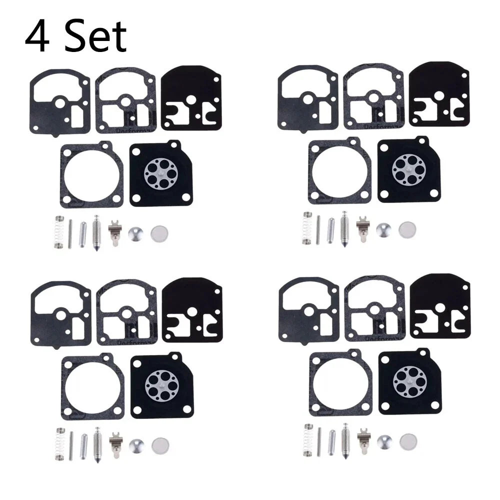 Set of 4 Carburetor Gasket Repair Kits for Zama C1S-K1D RB-7 Chainsaw