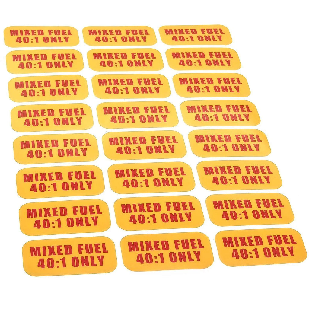 24x Fuel Ratio Stickers 40:1 for 2-Cycle Engine Gasoline