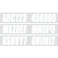 Set of 4 Boat Registration Letters & Numbers Decals A-Z 0-9