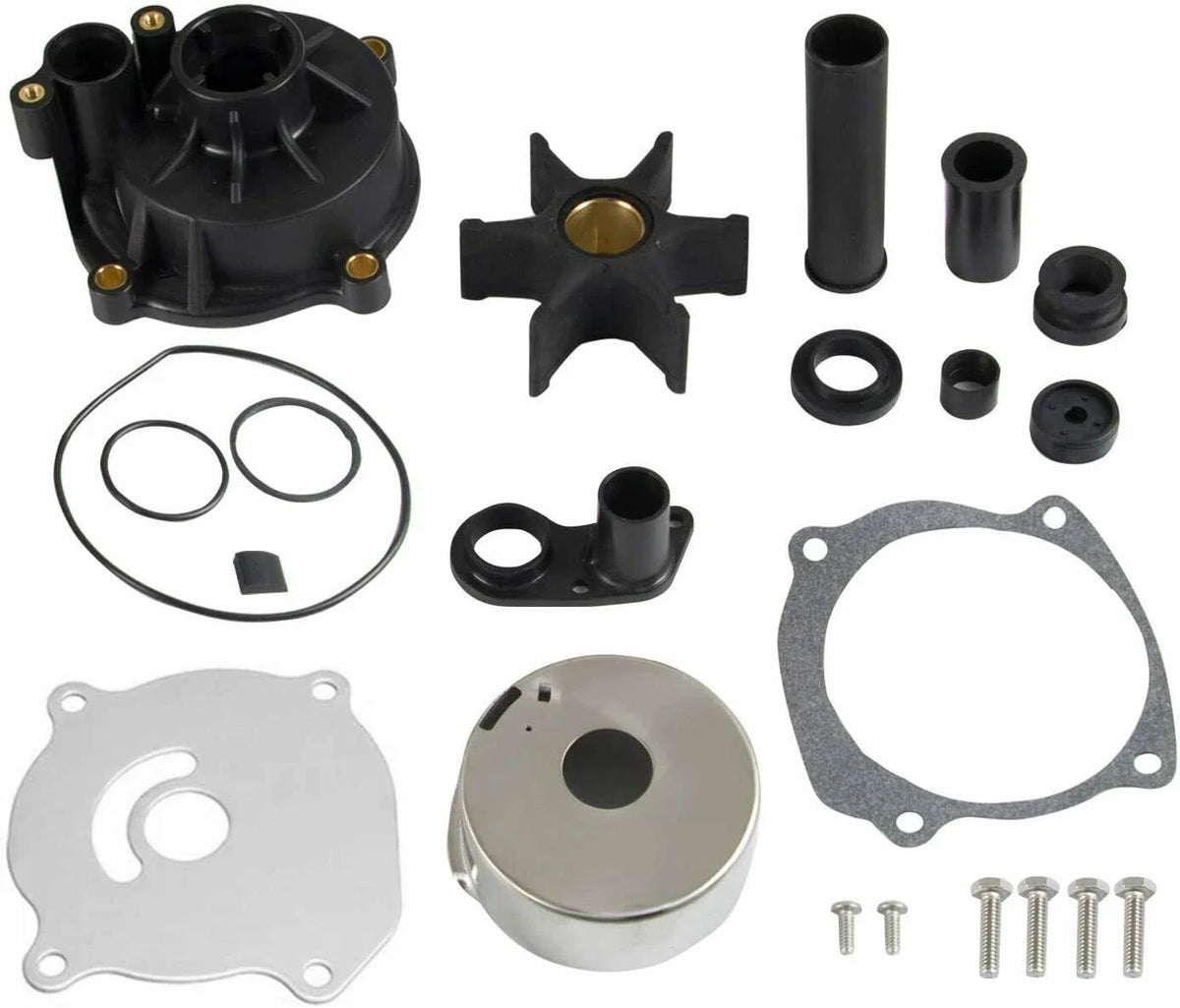 Water Pump Impeller Repair Kit with Housing for Johnson 5007972 (Boat)