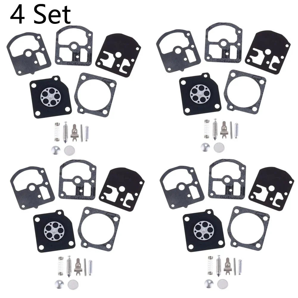 Set of 4 Carburetor Gasket Repair Kits for Zama C1S-K1D RB-7 Chainsaw