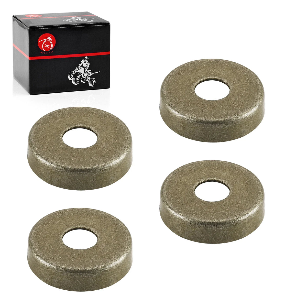 Set of 4 Front Arm Bushing Rubber Caps for Polaris Outlaw 50 90 110 (2007–2021)