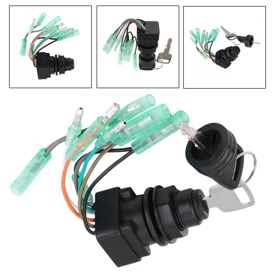 2Pack Ignition Switch Key for Suzuki DT25-DT225 (1990–2000) 37110-92E01 37110-99E00
