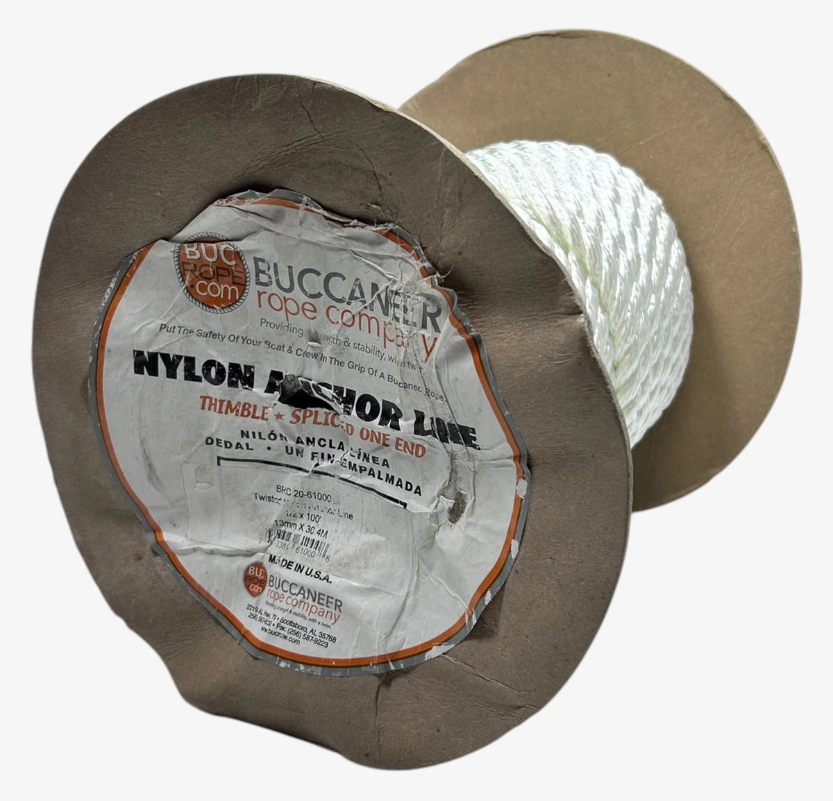 Buccaneer Rope Company 20-61000, Marine Nylon Anchor Line 1/2'' X 100ft