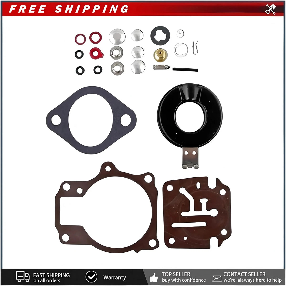 Carburetor Kit for Johnson Evinrude 20 25 28 30 35 40 45 48 50 55 60 HP 396701