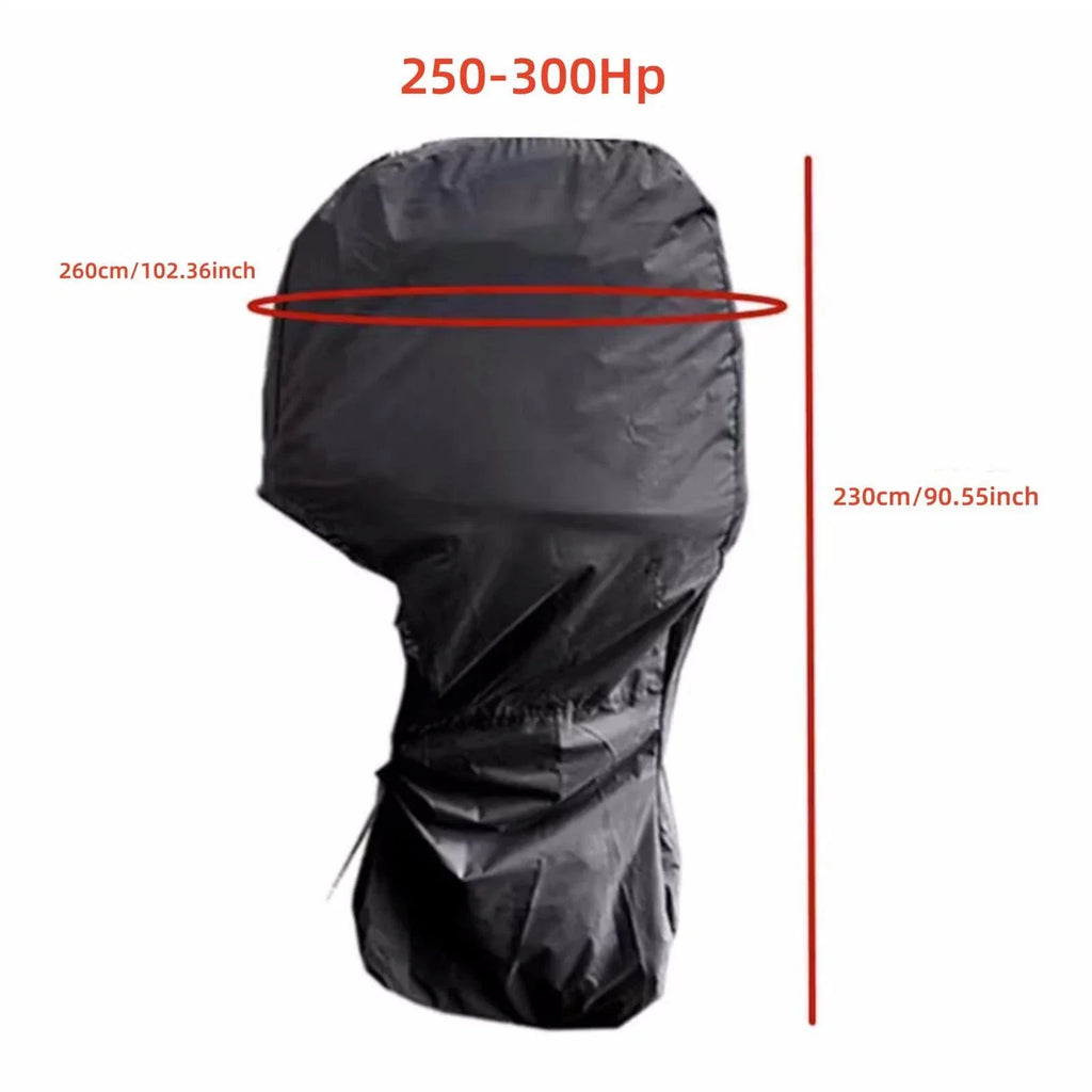 Outboard Motor Cover for 250-300 HP Motors (Universal, Black)