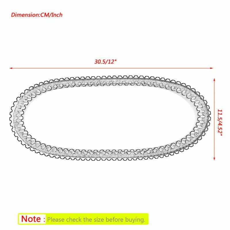 Drive Belt 730OC x 17.5W for Honda SJ100 Bali EX (1996–2000) 23100-GW3-980