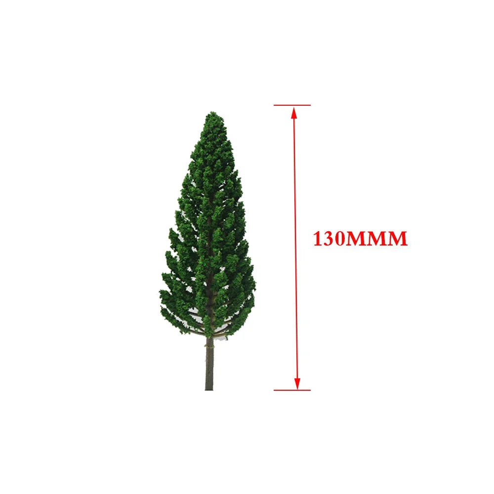 20pcs 13cm Pine Trees for Railroad Train Park Landscape Layout