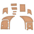 Hurricane Boat Swim Platform Mats 448474 - SD 217 218 Teak (set of 11)