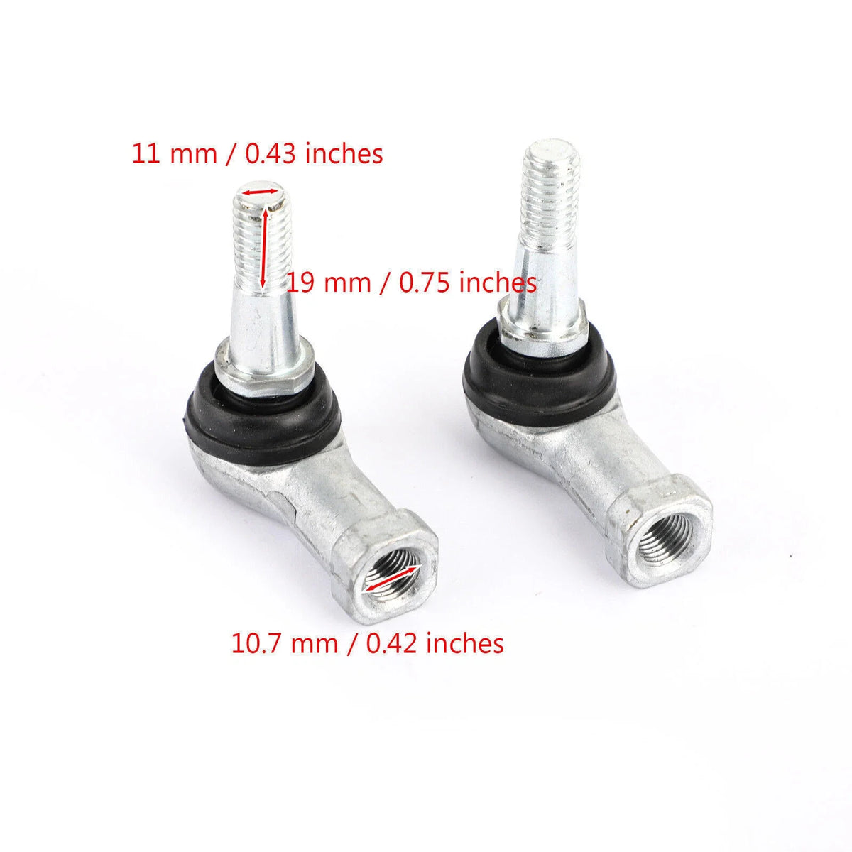 Tie Rod Ends for EZGO TXT Golf Carts (Gas/Electric) 70902-G01 70902-G02 T9