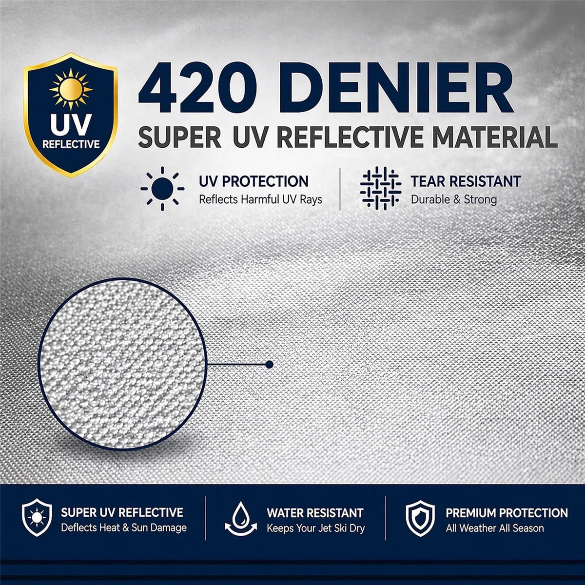 Jet Ski Cover for SeaDoo XP Limited (1998–1999) 1-2 Seater 420 Denier Canvas