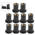 Nut Vibration Damper Windshield 10Pcs Motorcycle Panel Mounting Rubber