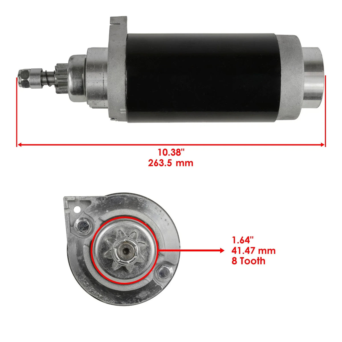 Starter for Mercury 90 90Hp 90Elpto Coastal Jet 65 (1999–2009)