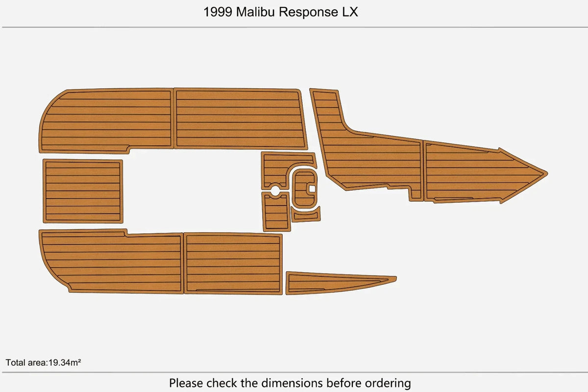 EVA Pads for Malibu Response LX (1999) - Teak Flooring
