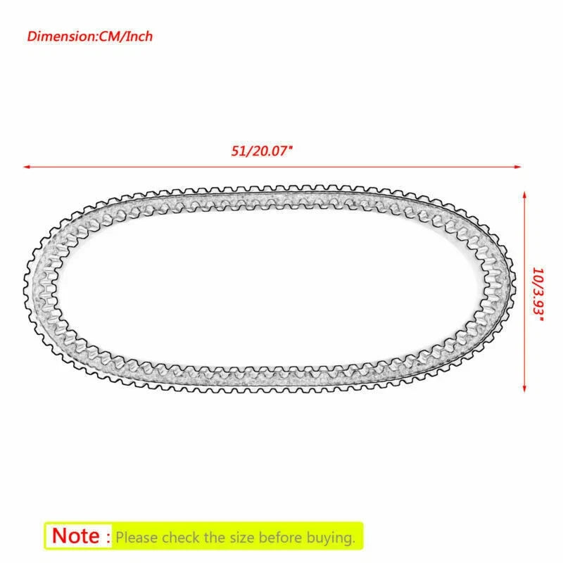 Drive Belt for Arctic Cat (0627-102, 0627-036, 044) Snowmobile T9