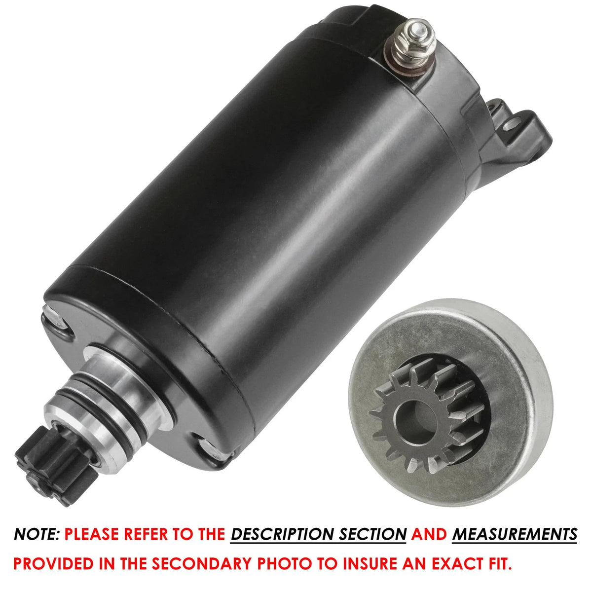 Starter & Drive Bendix for Seadoo GTI Rental 130 (2008–2010)