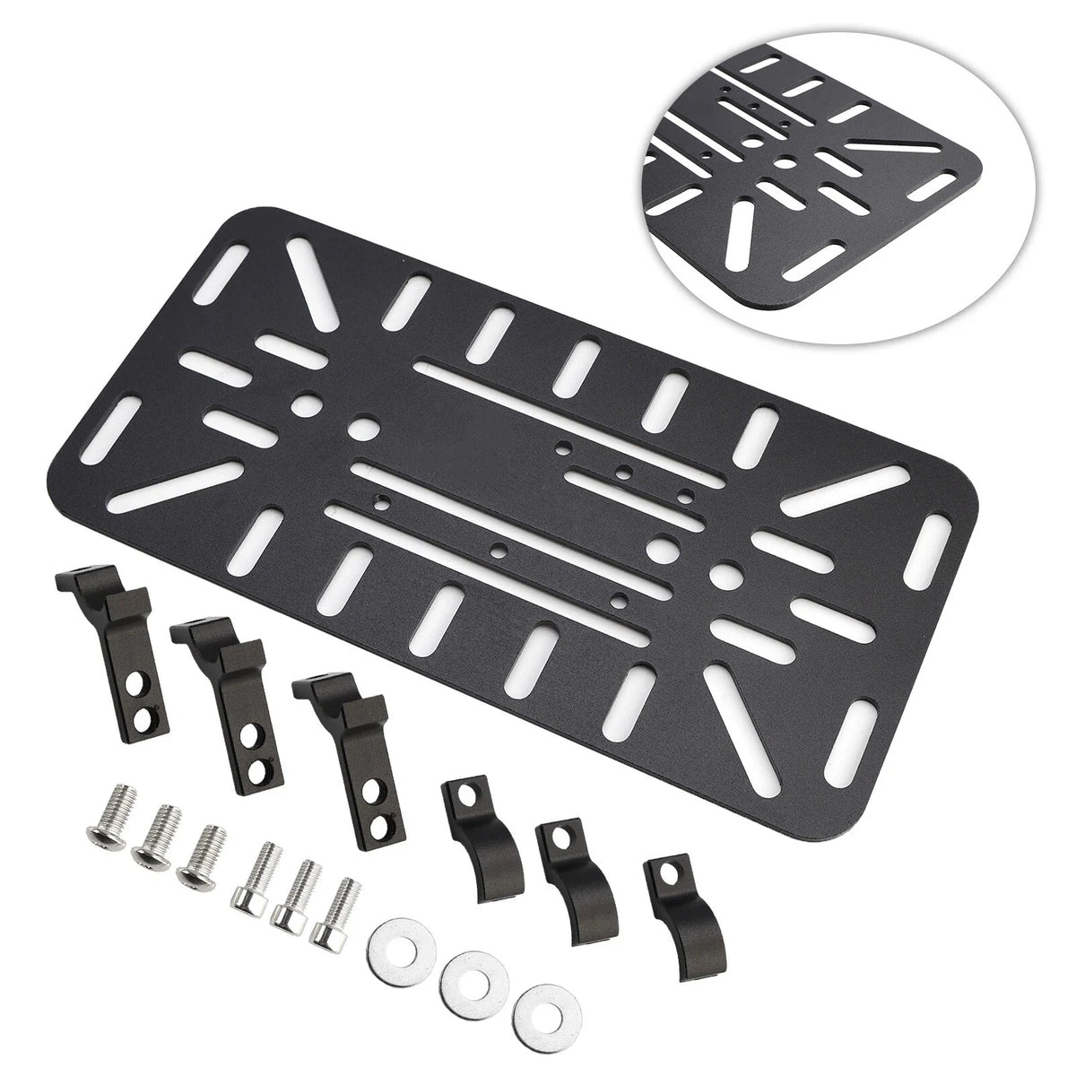 Set of 2 Dual-Sided Mounting Saddlebag Bracket Racks for Motorcycle