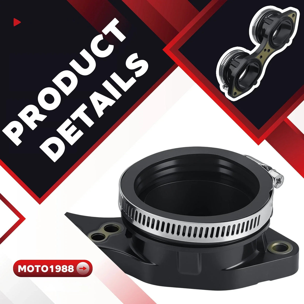 Throttle Body Adapter 1205213 for Polaris RZR S4 1000 EPS (2019–2021)