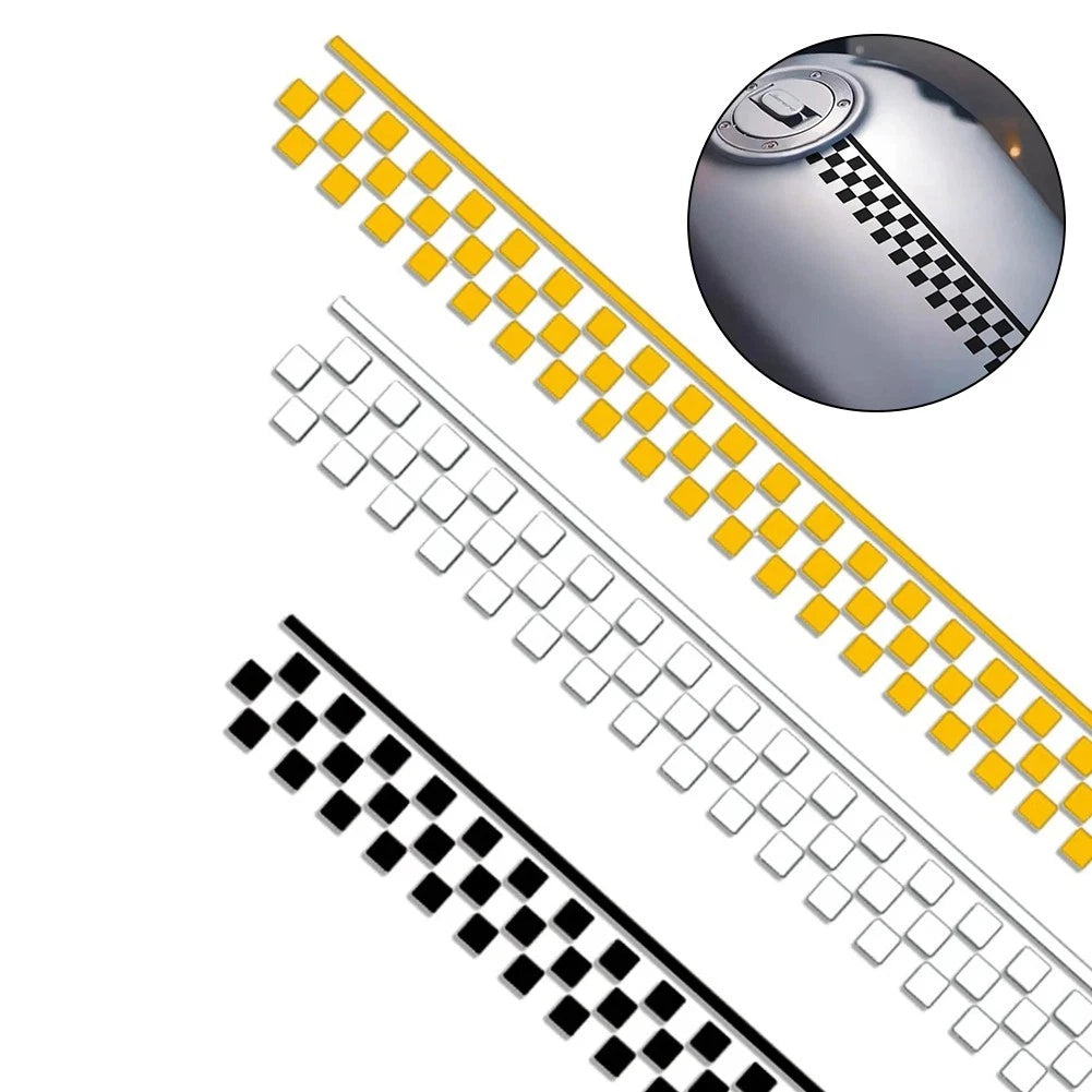 Car Stickers Checkered Stripes Decals Stickers Motorbike Decals Sticker Parts
