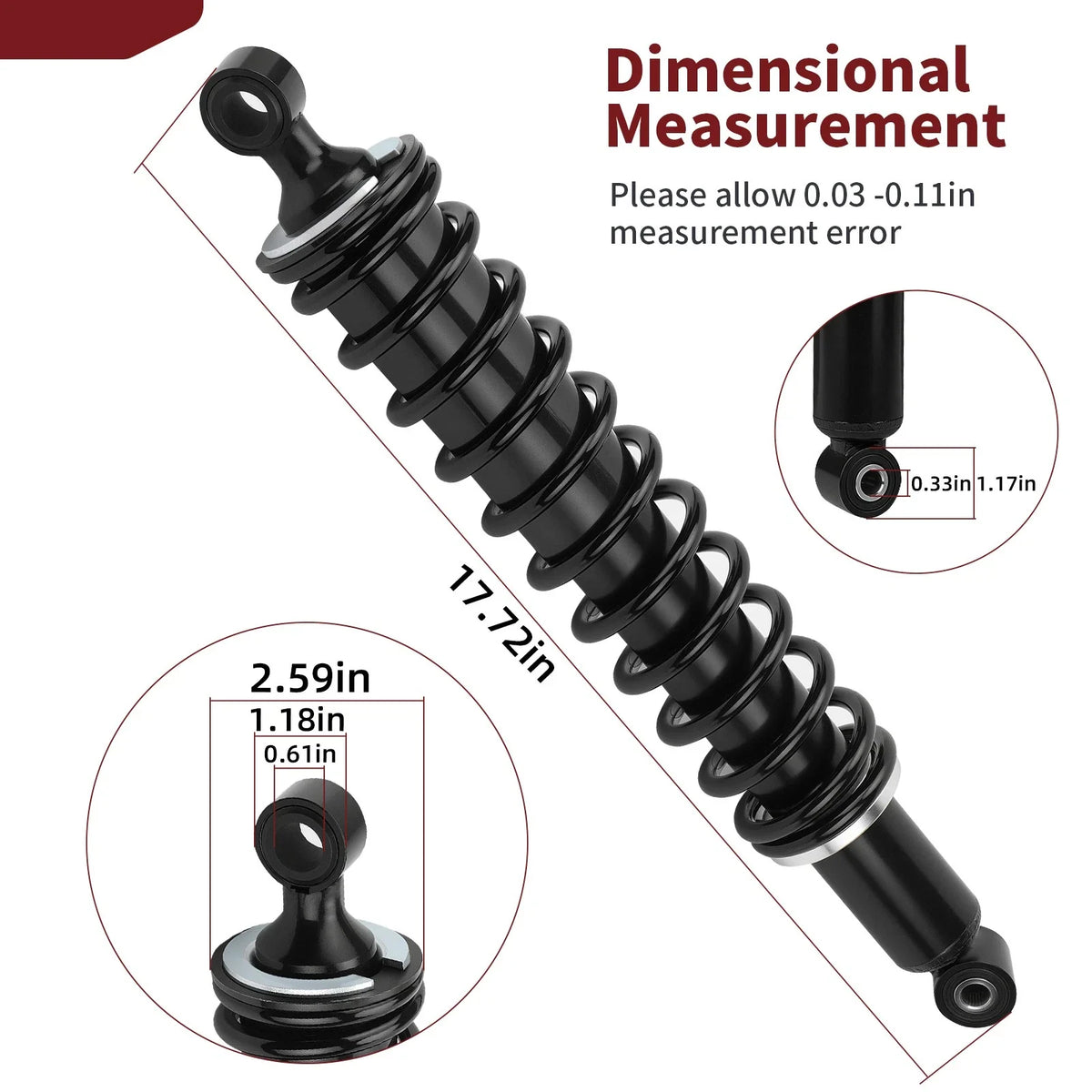 Front Shock Absorber 51400-HP0-A02 for Honda Foreman 500 TRX500FE (2005–2009)