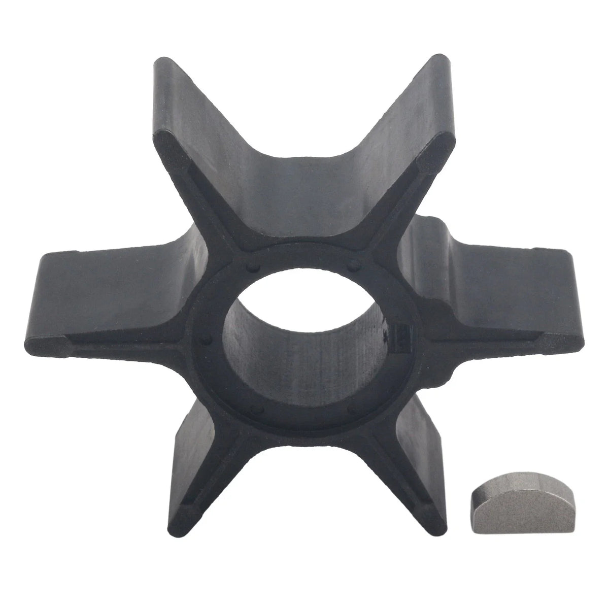 Water Pump Impeller & Key for Suzuki 50-85 HP 2-Stroke Outboard (17461-95302)