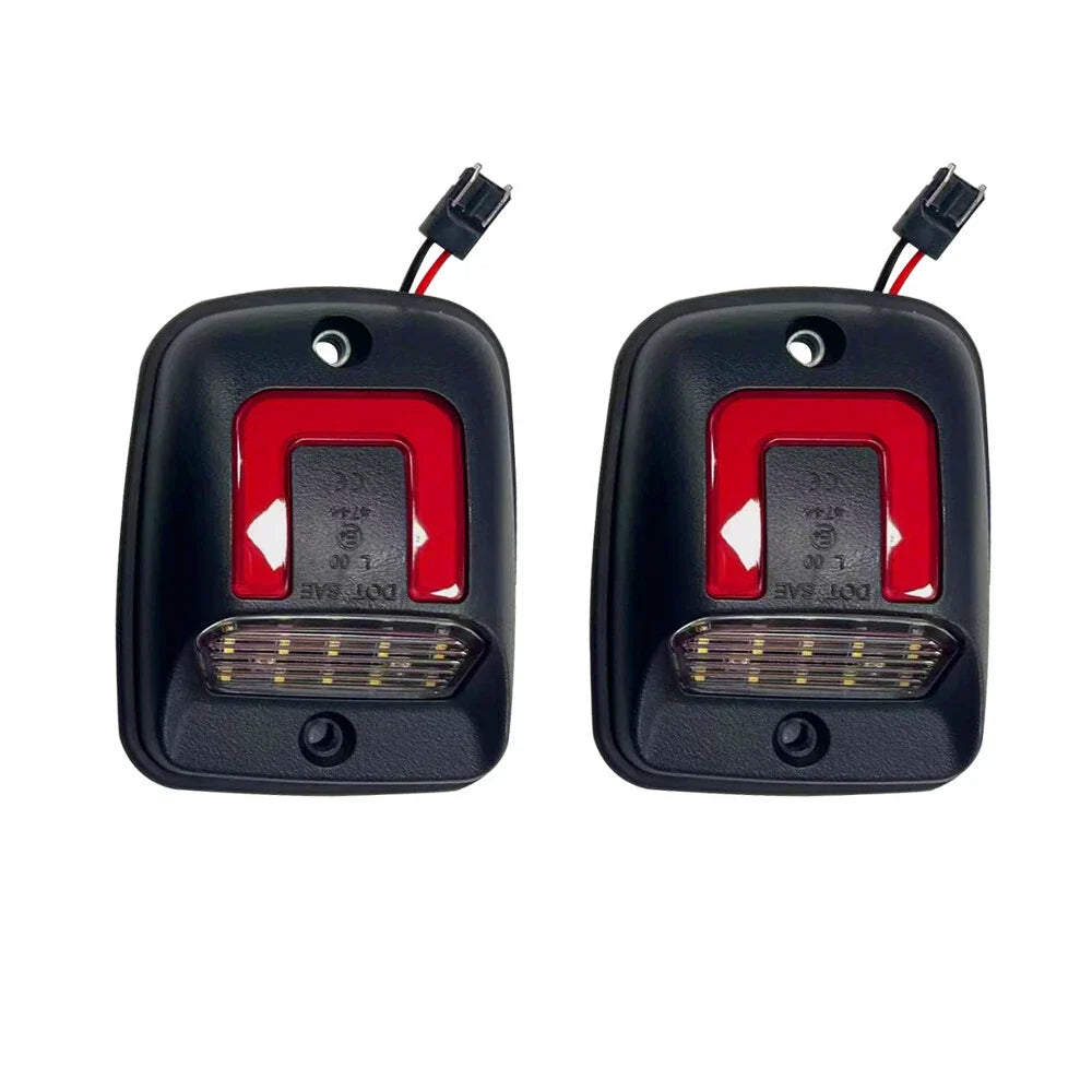 2X LED Rear Bumper License Plate Lamp Light for Toyota Tacoma (1995–2004)