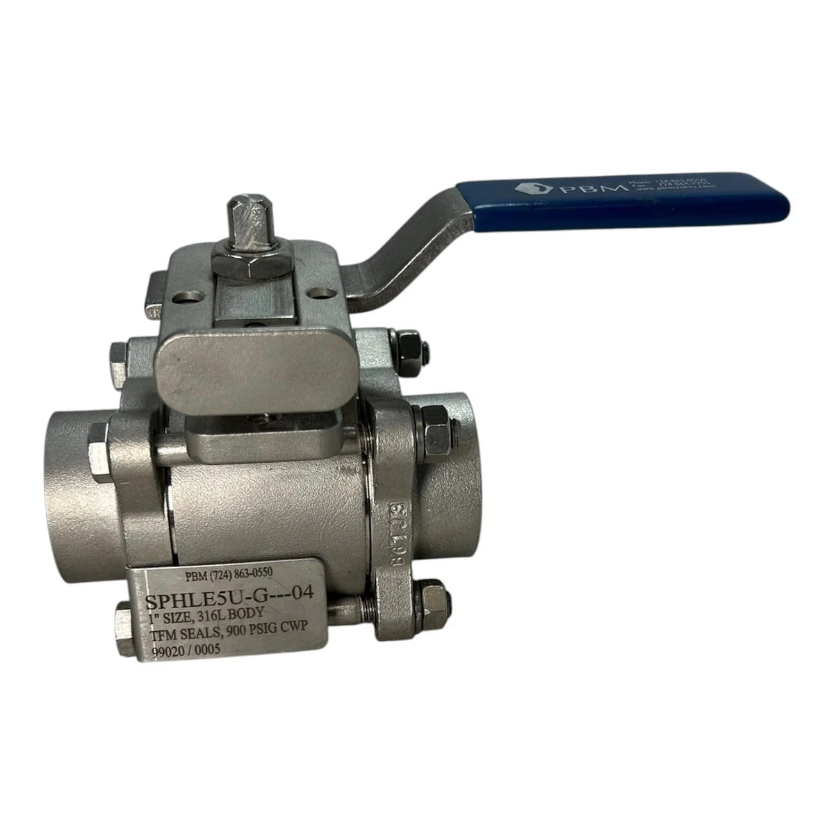 PBM SPHLE5U-G-04, Marine 316L Stainless Steel Ball Valve 1'' 900 PSIG OEM