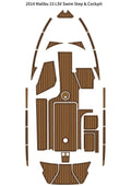 EVA Foam Teak Deck Floor Mat for Malibu 23 LSV (2014)