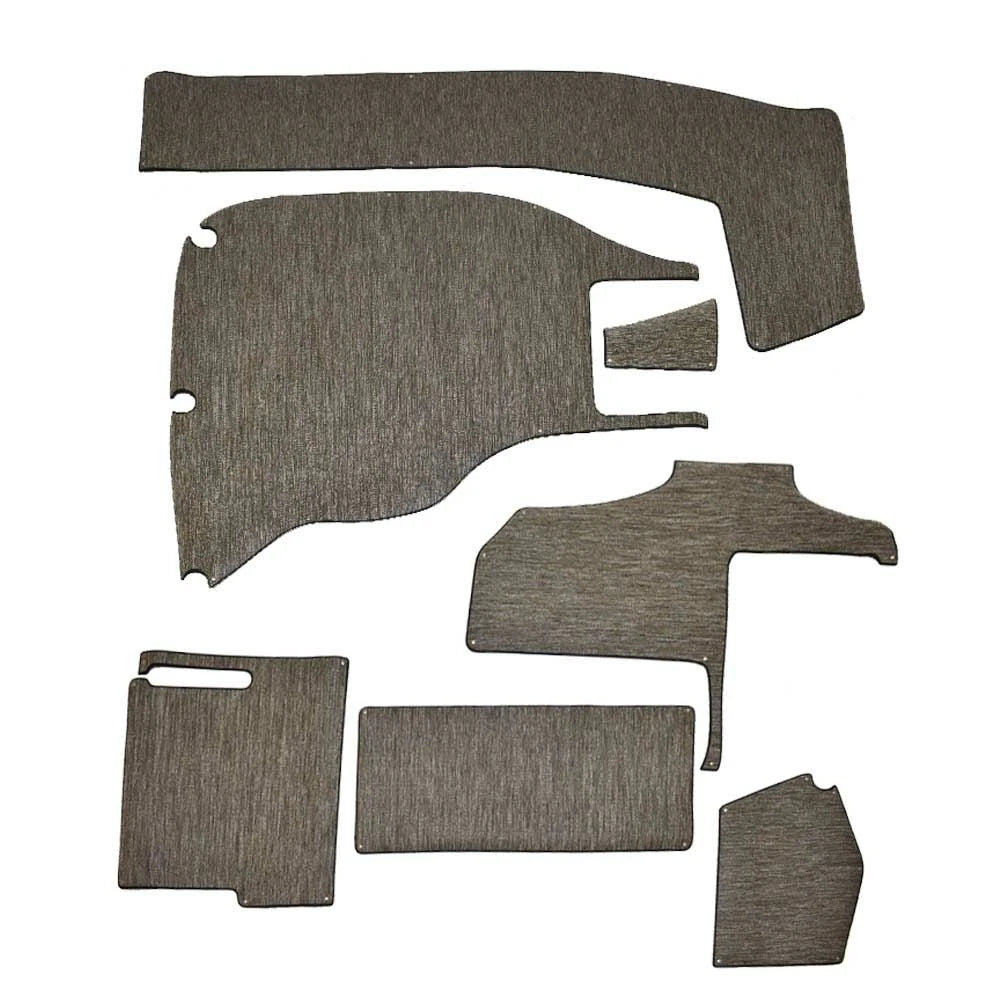 Cobalt Boat Snap-In Floor Mats 406843 - Woven Black White Tan (7PC)