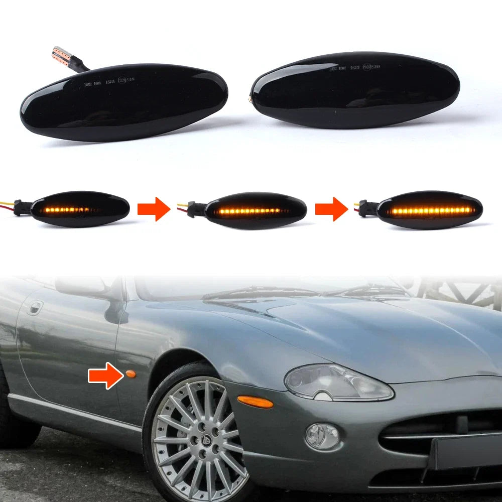 Dynamic Front Side Marker Lights for Jaguar XJ X350 XK8 (2004–2009)
