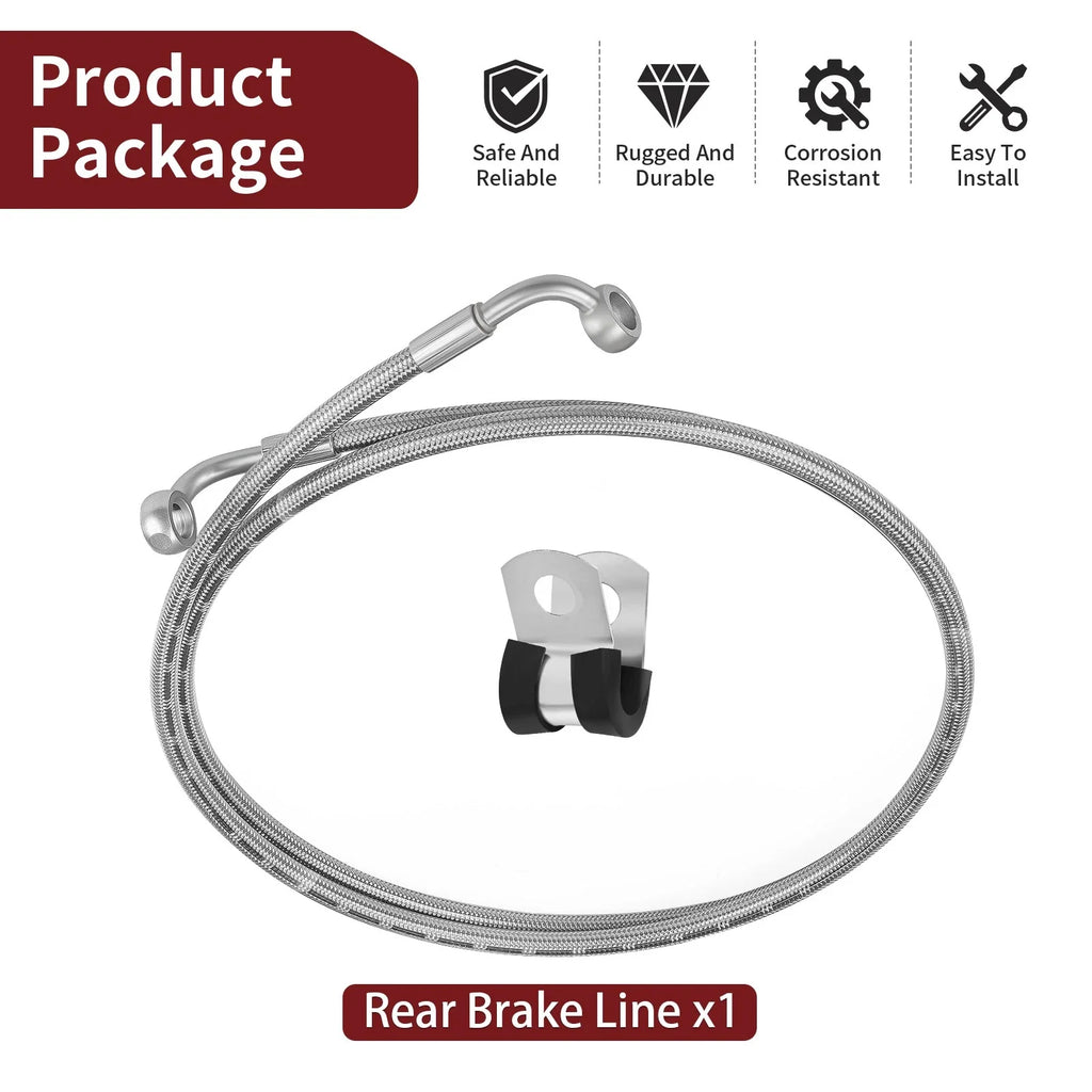 Rear Brake Line for Polaris Sportsman 550 850, Scrambler 850 XP (1911678, 1914132)