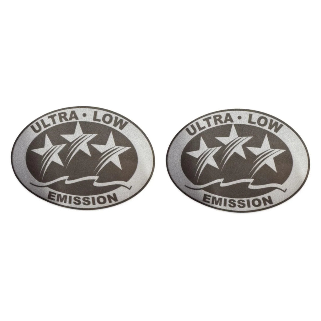 Set of 2 Ultra Low Emission Outboard Graphic Stickers - Light Gray