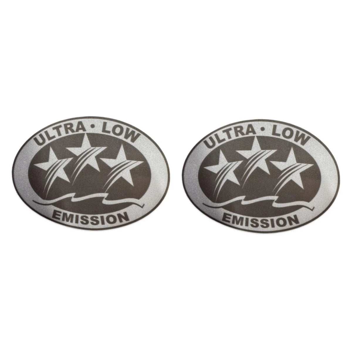 Set of 2 Ultra Low Emission Outboard Graphic Stickers - Light Gray