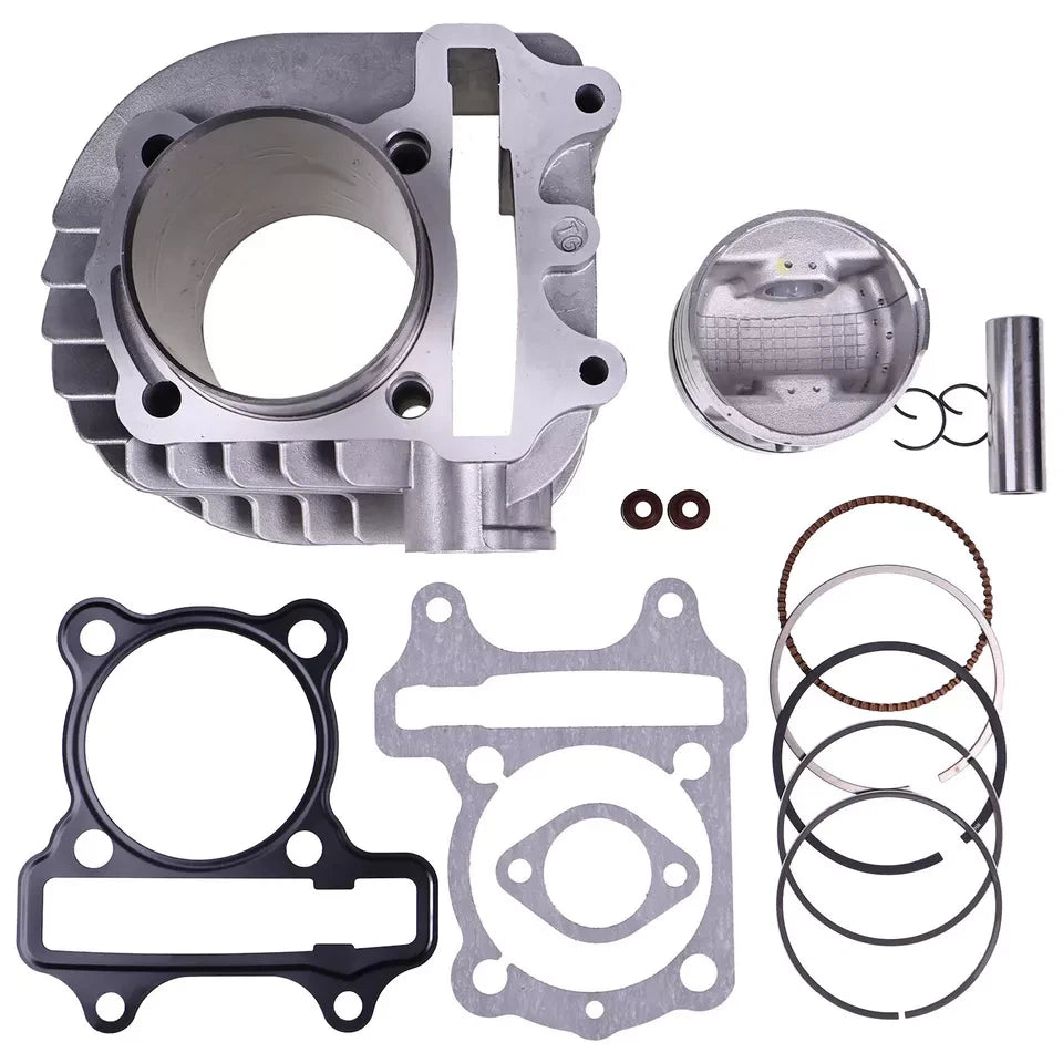 61mm Big Bore Cylinder Kit for GY6 200cc 150cc 125cc Scooter ATV Go Karts Moped