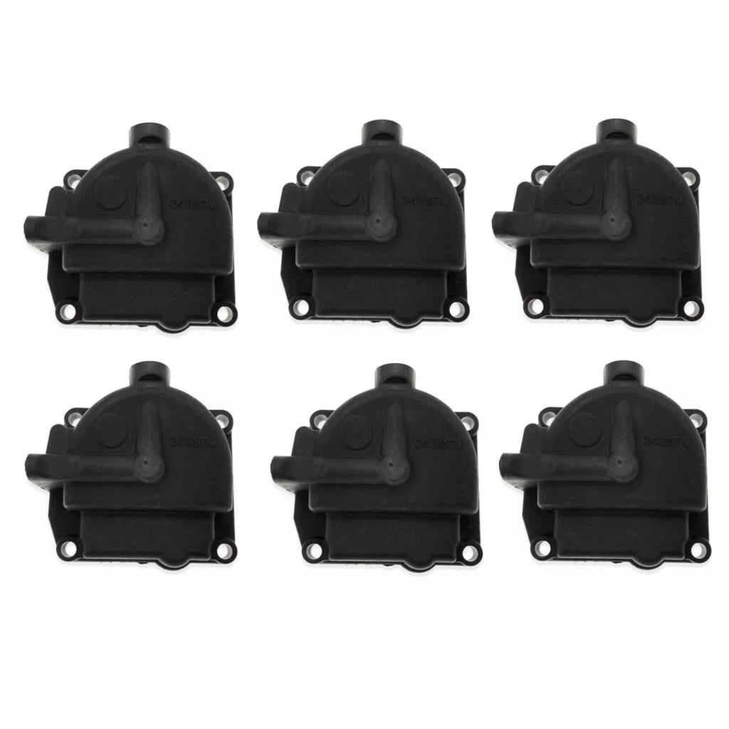 6 Carburetor Bowl Float Chamber Assembly for OMC Johnson Evinrude (433000, 766418)