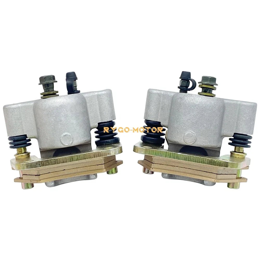 Set of 2 Rear Brake Calipers & Pads for Polaris Ranger 400 500 800 (2010–2013)