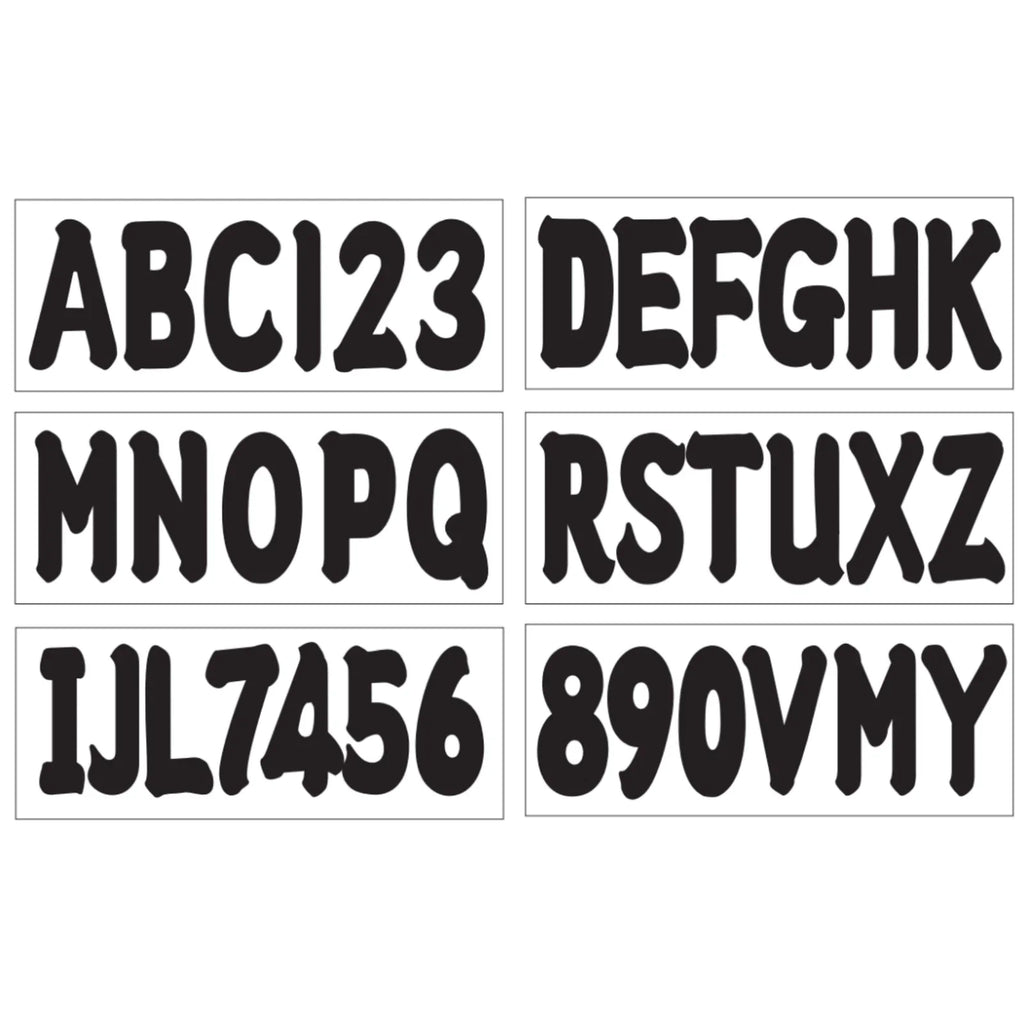 Boat Registration Number Decal Sticker